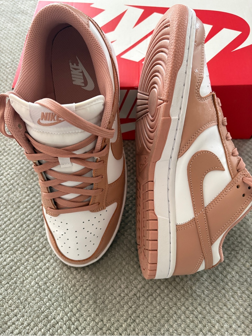 Nike Dunk Low “Rose Whisper” Sneakers | Women’s 10 | Soft Pink & White